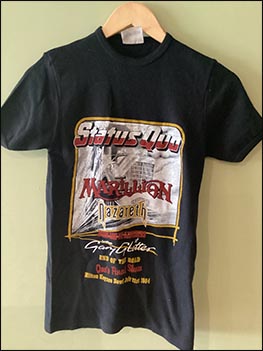T-Shirt: Status Quo - End Of The Road - Quo's Final Show - Milton Keynes Bowl (front) - 21.07.1984
